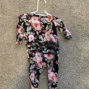 Posh peanut newborn footed onesie